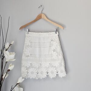 TOPSHOP Cutwork Lace Skirt